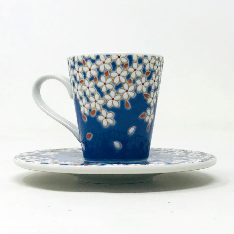 Kutani Demitasse Cup & Saucer Sakura (2.5 fl.oz ) image 1