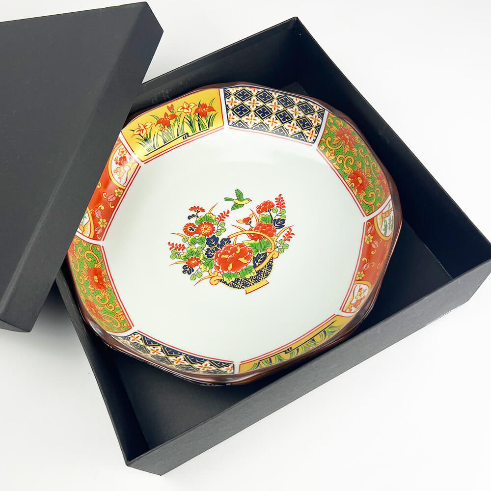 Arita Koimari Gold Moribachi Plate (9.25"D) image 1