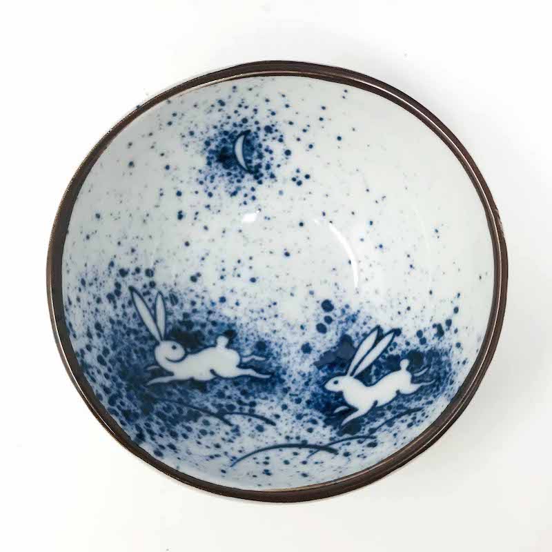 Kobachi Bowl Set of 5 Sometsuke Blue (4.25"D) image 4