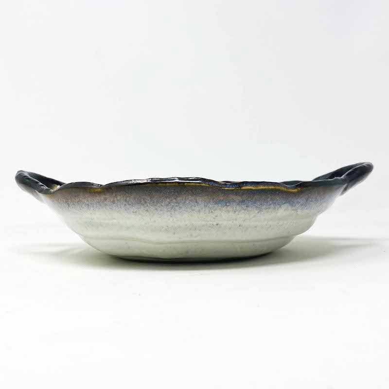 Bowl With Handles Turquoise (10"D ) image 4