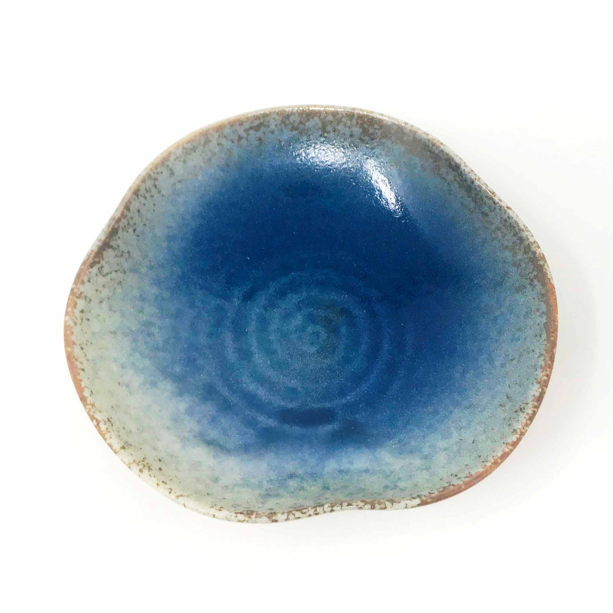 Shallow Bowl Blue Irabo (6.75") image 3