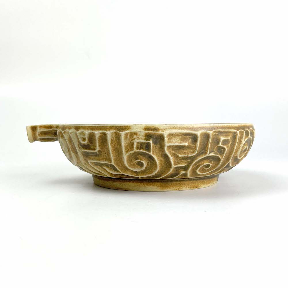 Katakuchi Bowl Jyomon Brown by Yasuko Maeda (7"D) image 5