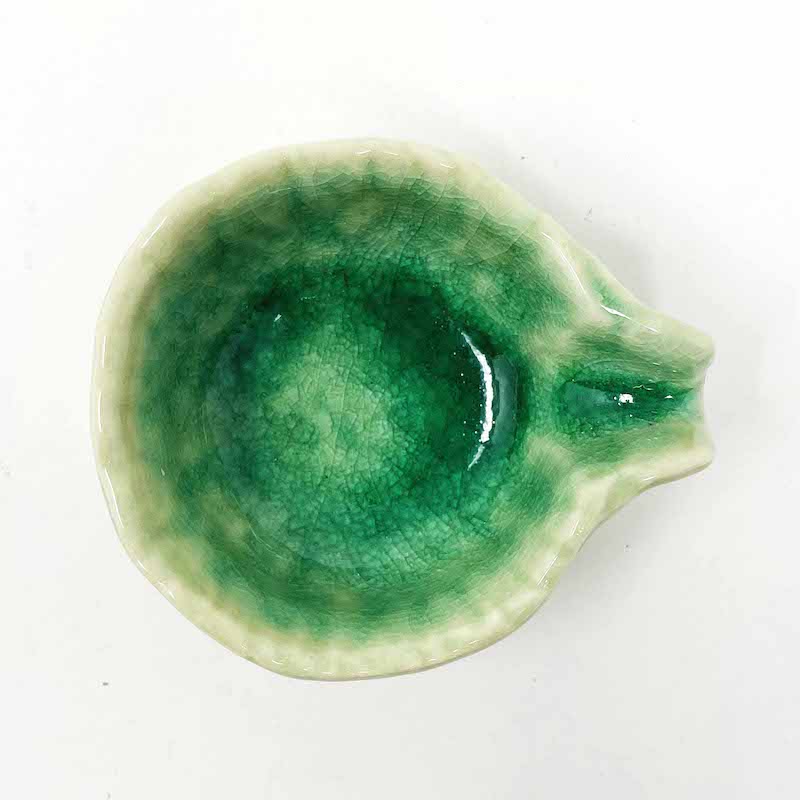 Small Katakuchi Dish Green (2.5"D x 1.25"H) image 3