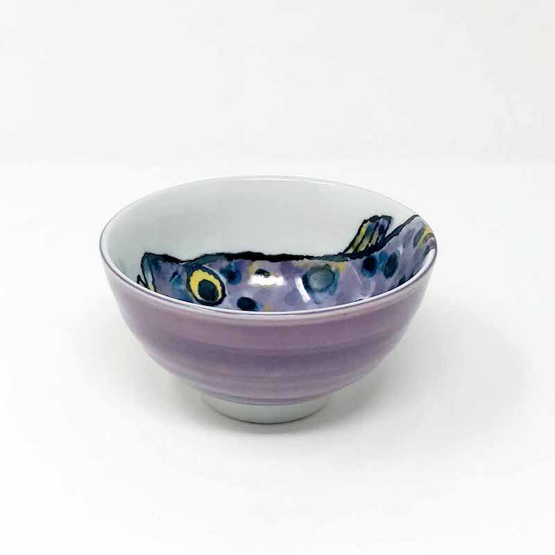 Rice Bowl Purple Fugu (4.5"D) image 3