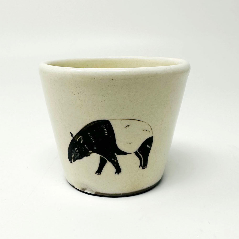 Cup Malayan Tapir (3.25"D x 2.75"H) by Takunobu Sawada image 0