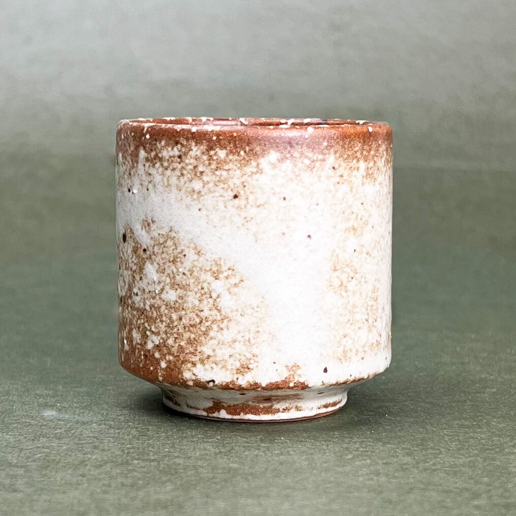Sake Cup Sabi Shino (2"D) image 1