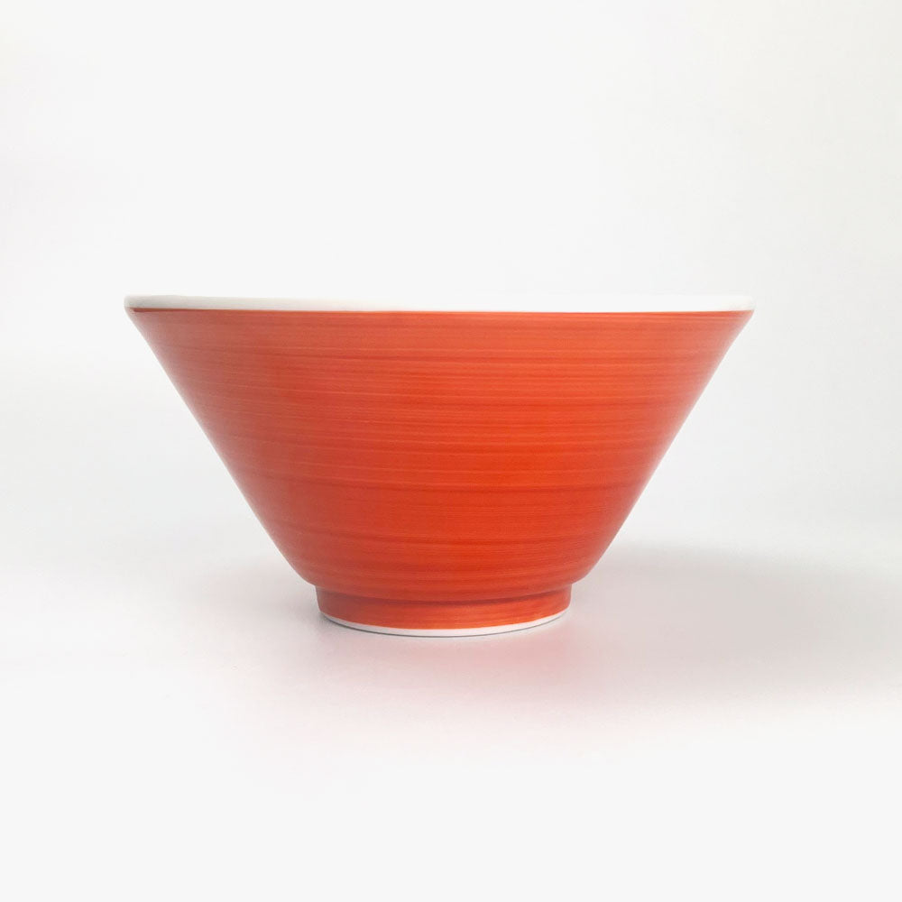 Akamaki Small Ramen Bowl Vermillion (6.5"D) image 1