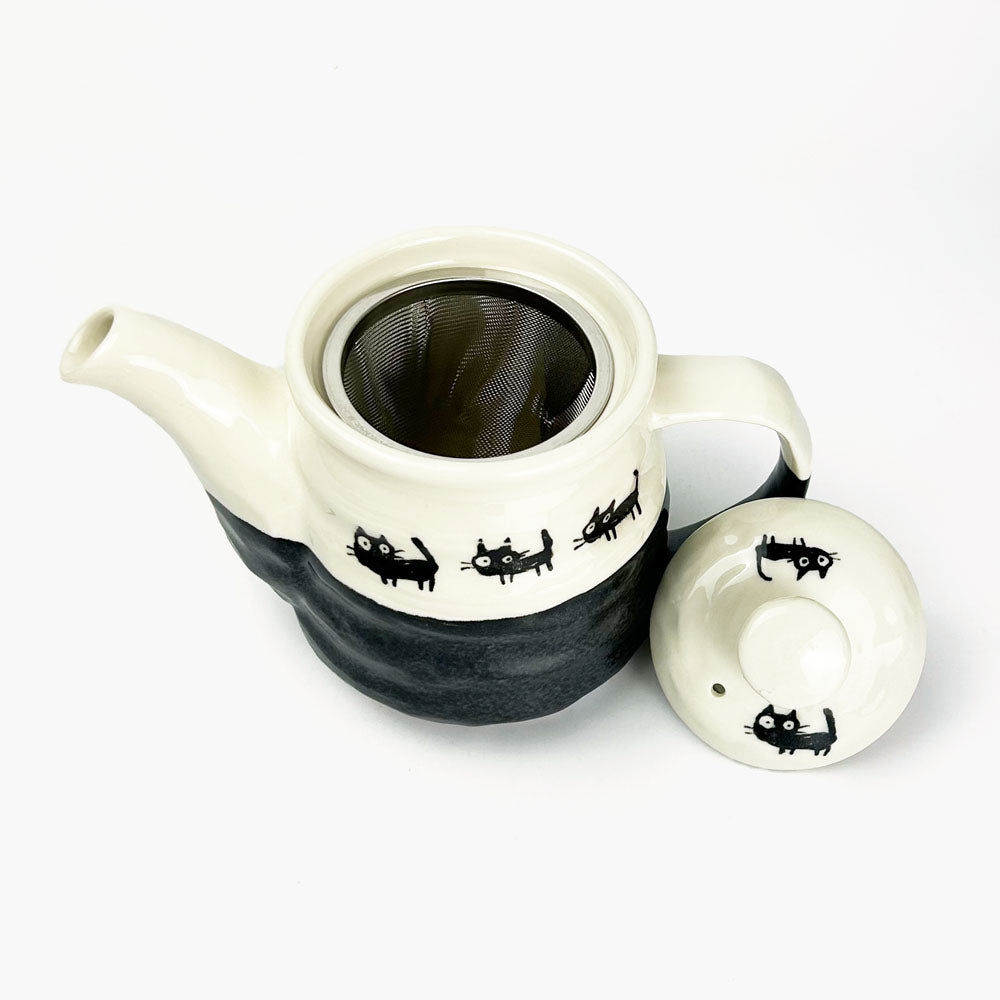 Tea Pot Black Cat (13 fl.oz ) image 2