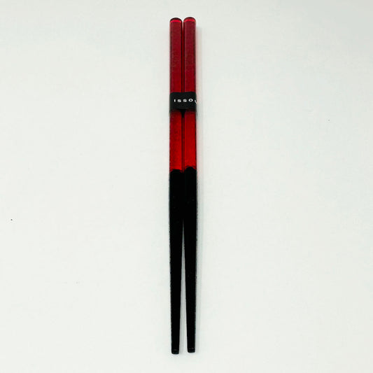 Wakasa-nuri Chopsticks Hana Kiriko Red (9"L) image 0
