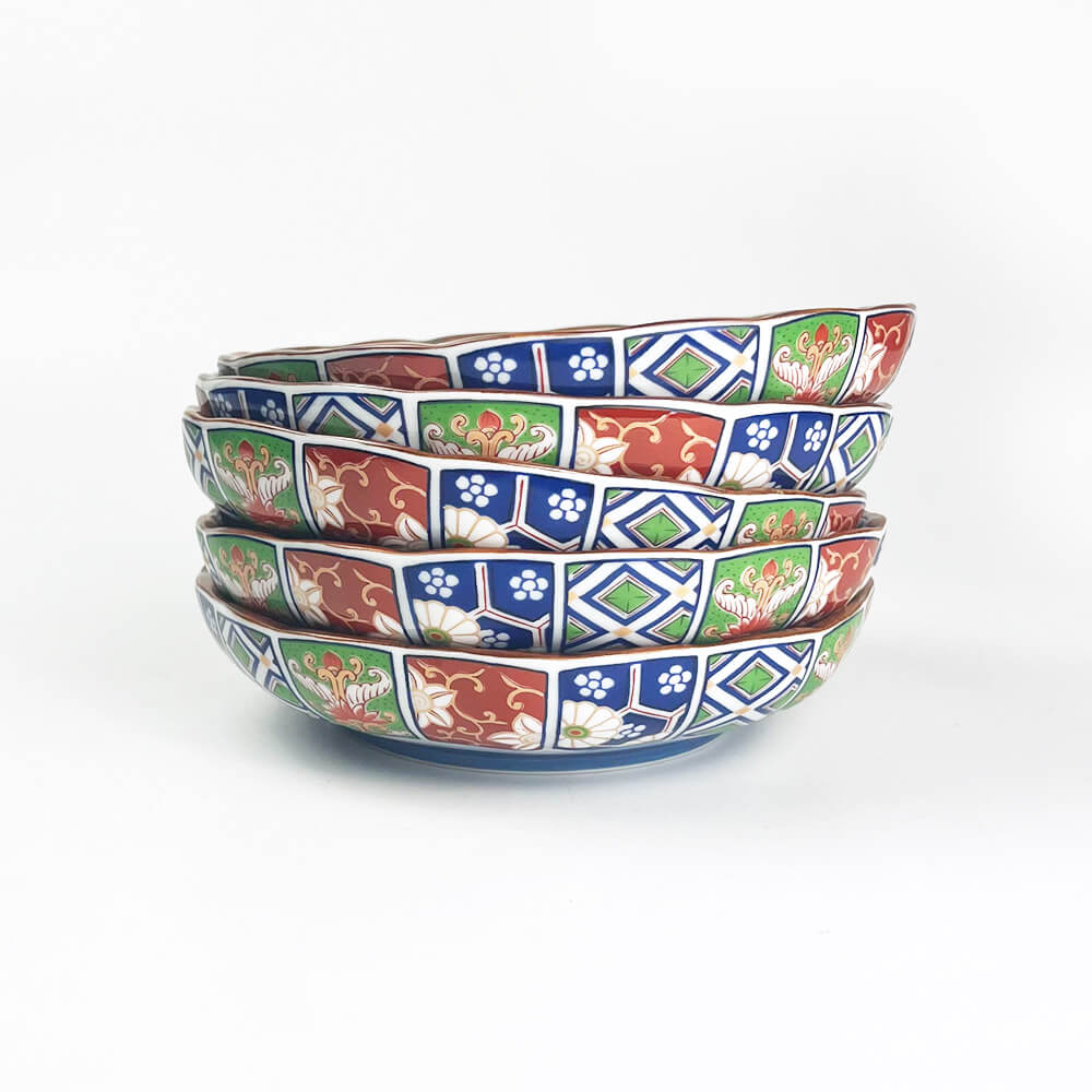 Arita Koimari Medium Dish Set of 5 image 1