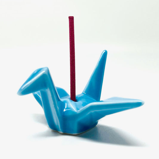 Incense Stand - Crane Light Blue image 1