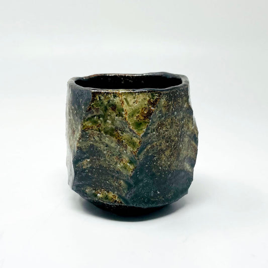 Yakishime Sake Cup (3.5oz) by Bunga Yamamoto/ Hoju-gama image 0