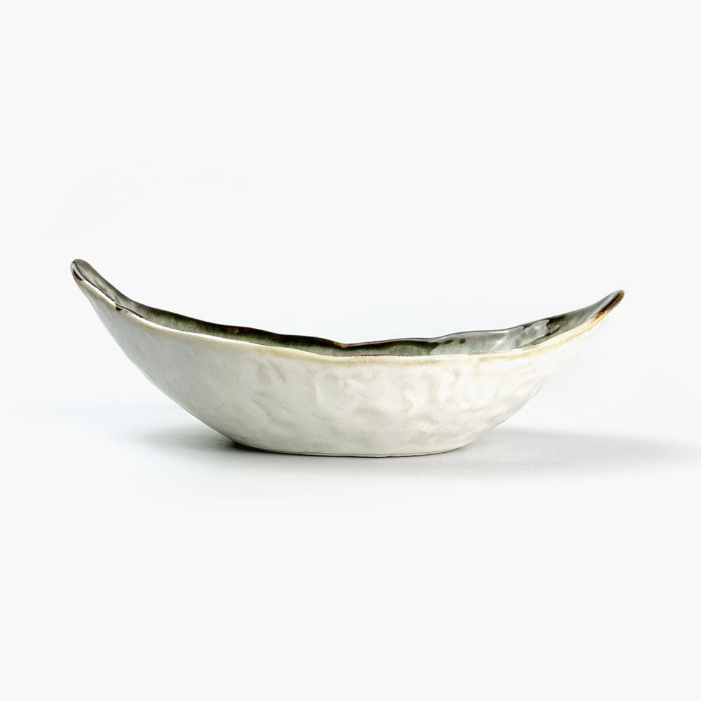 Bowl Funagata Shirokinyo (8"x4") image 1