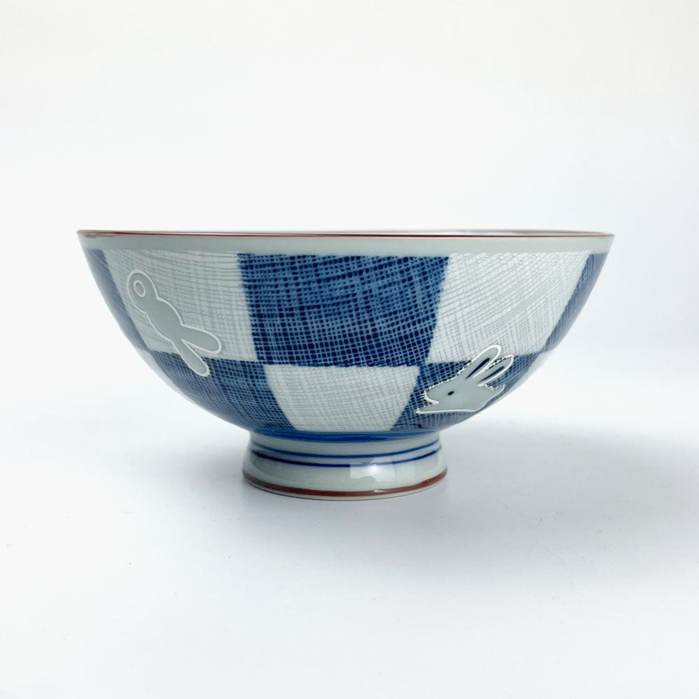 Rice Bowl Rabbit Blue (5"D) image 5