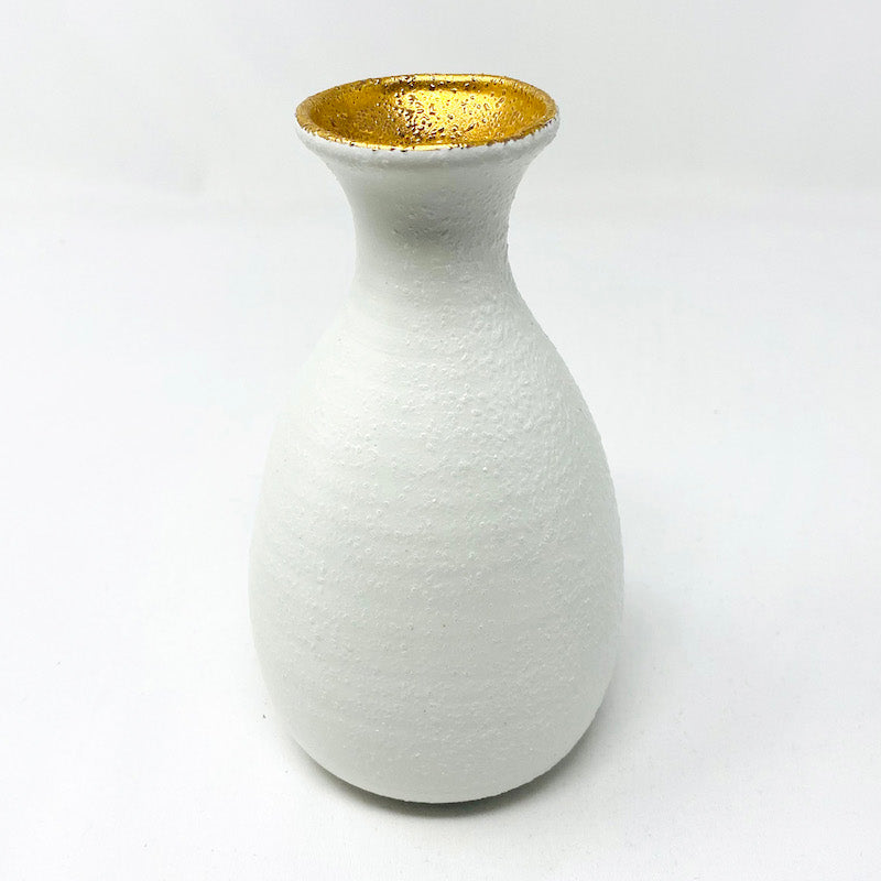 Sake Bottle Gold White  (10.5 fl.oz) image 0