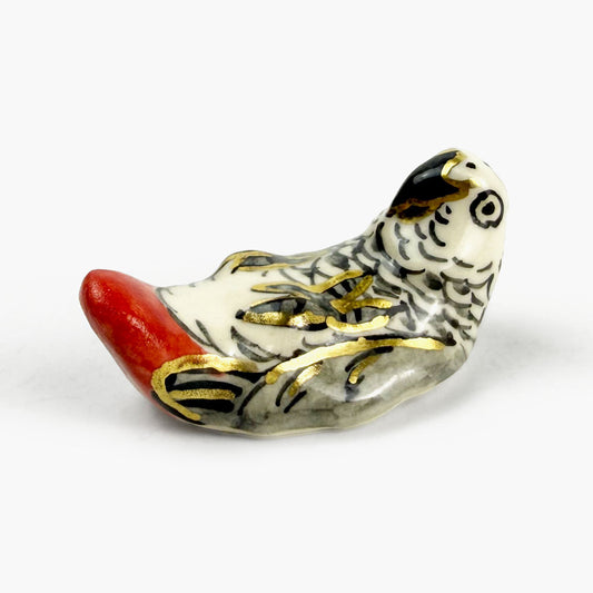 Chopstick Rest Gray Parrot by Nae Komatsuka image 0