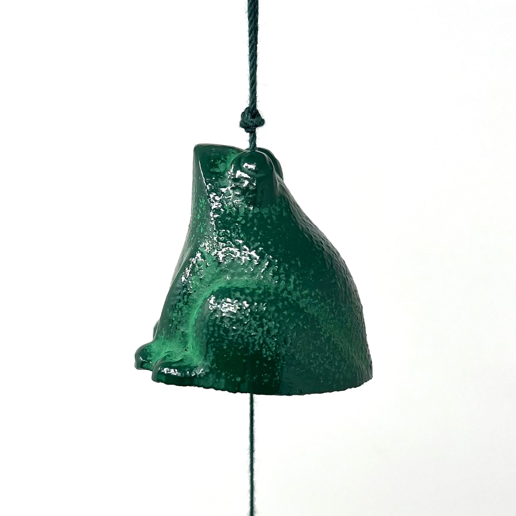 Cast Iron Wind Chime Green Frog image 1