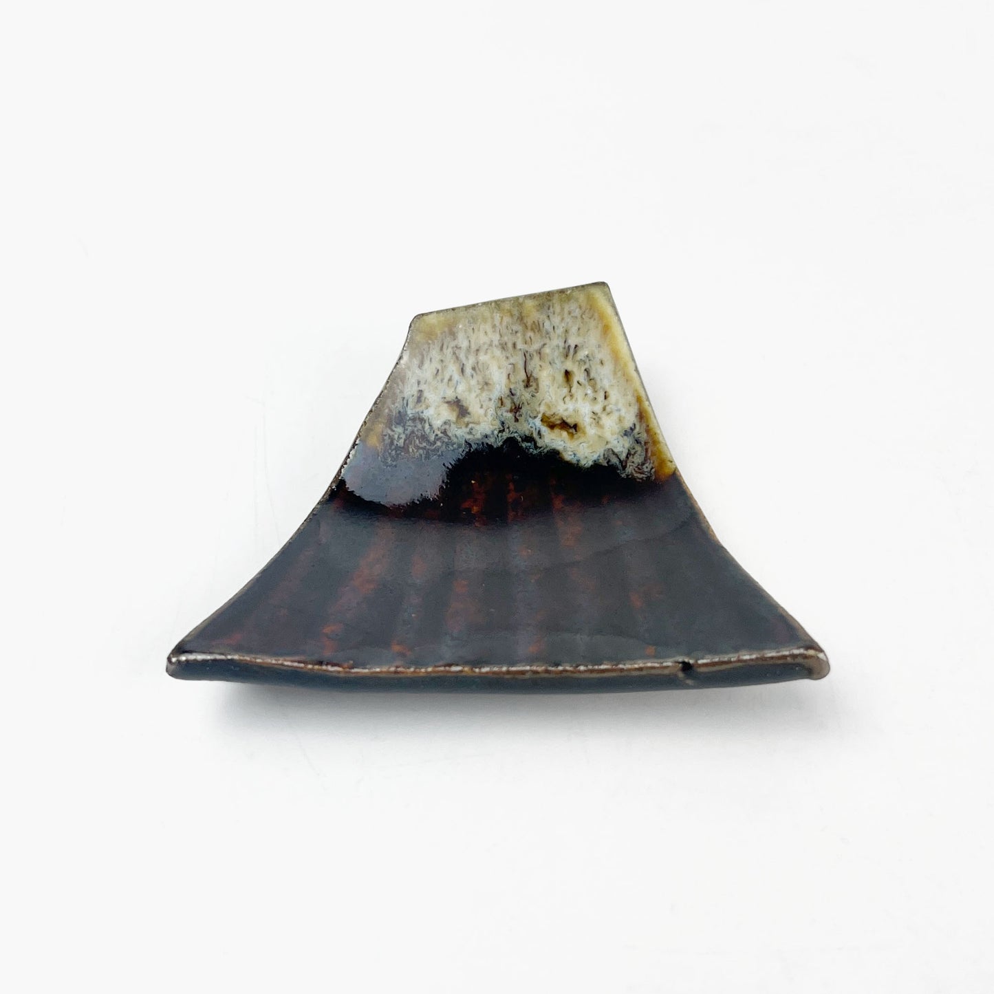 Chopstick Rest Fuji Brown (2.25" x 1.75") by Keishugama image 2