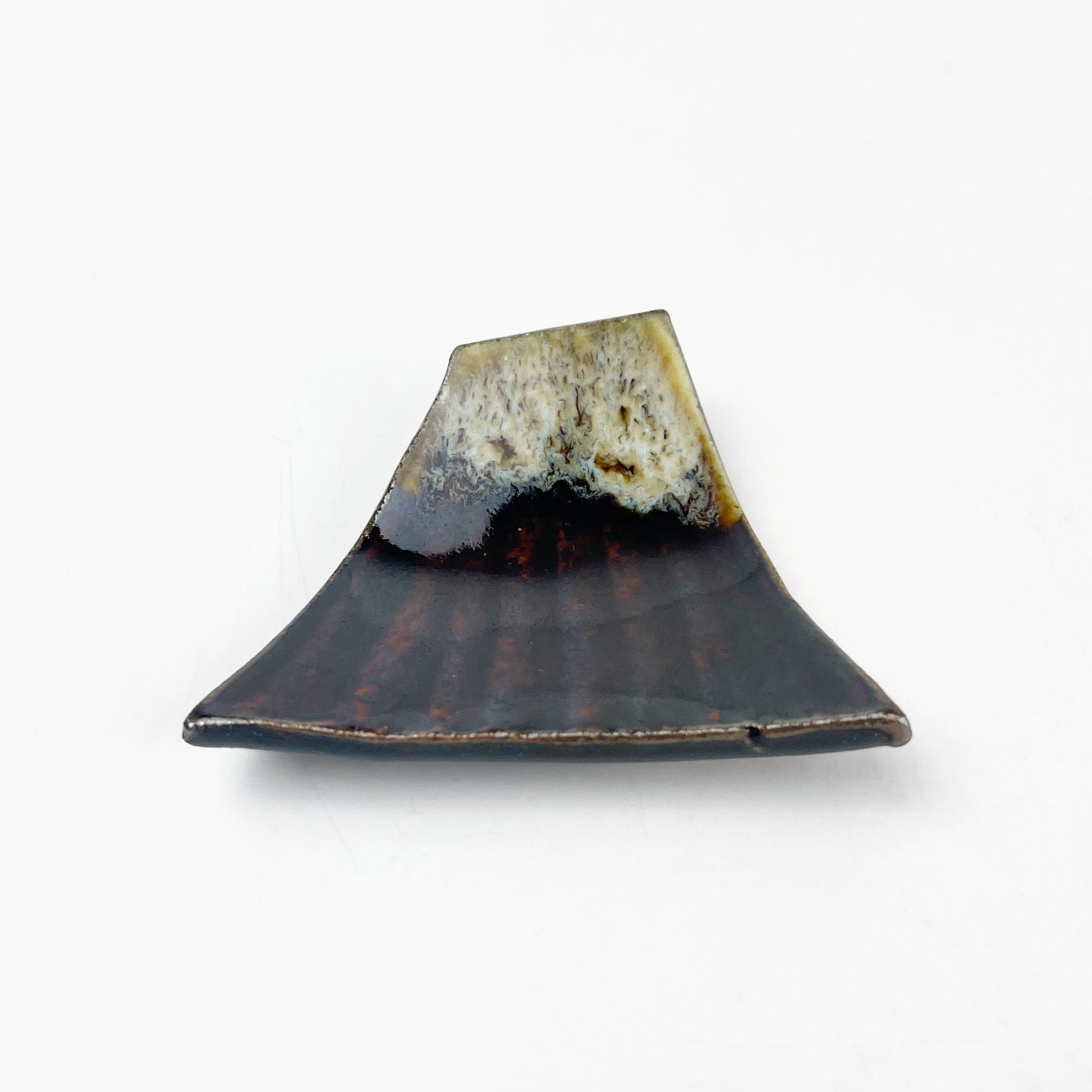 Chopstick Rest Fuji Brown (2.25" x 1.75") by Keishugama image 2