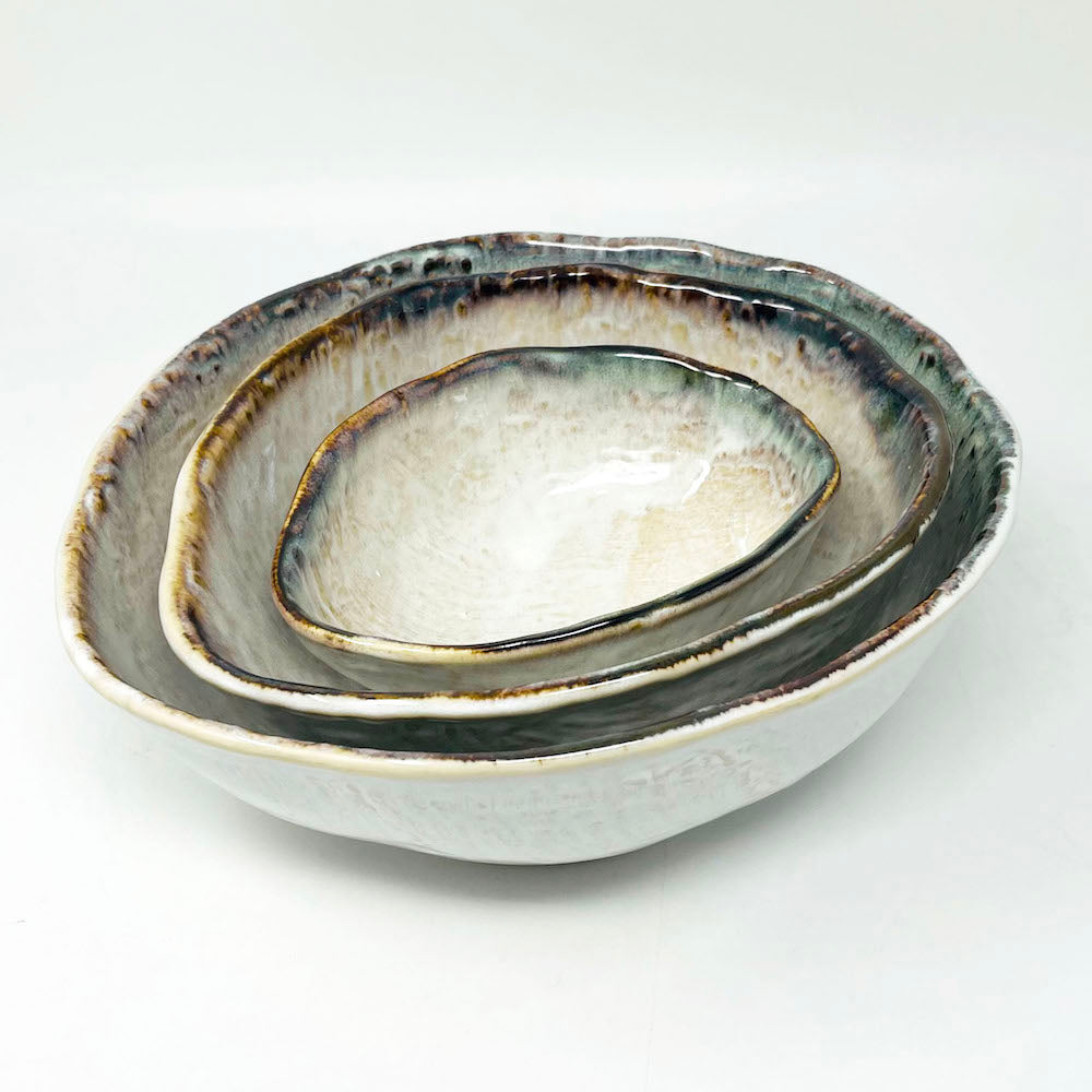 Oval Bowl Large Shirokinyou (9.5"x8") image 7