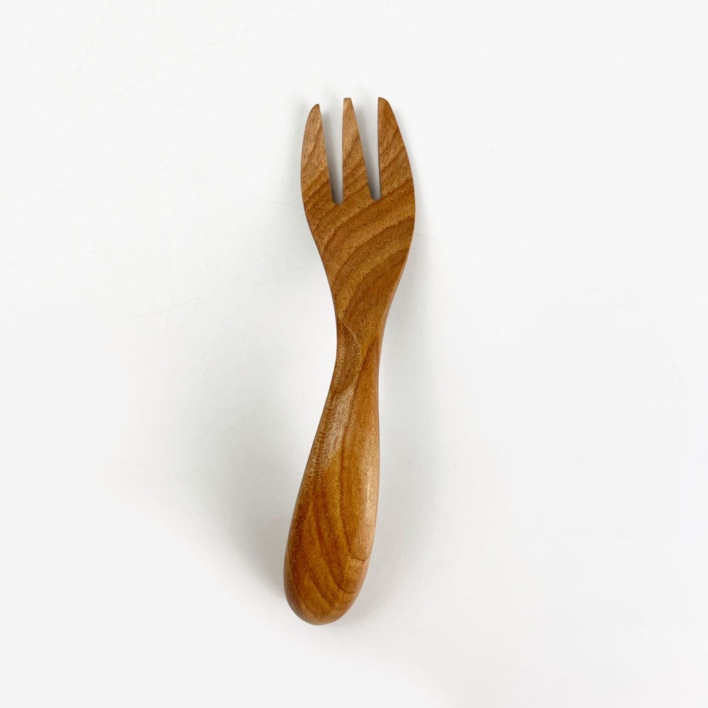 Wooden Fork for kids Sakura (4.75"L) image 3
