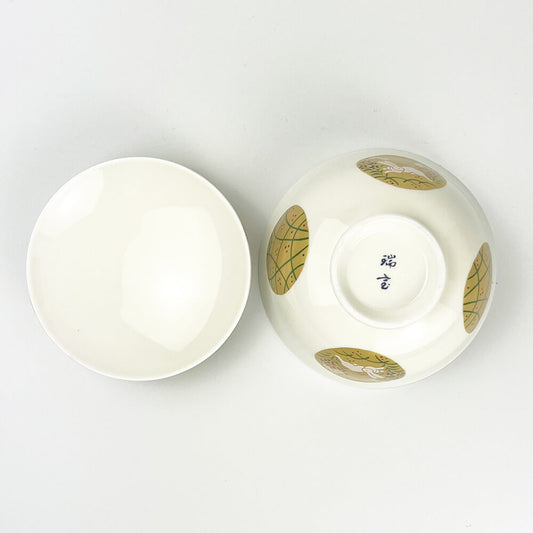 Kinsai Gold Marumon Rabbit Cov.Bowl (4.25"D) image 9