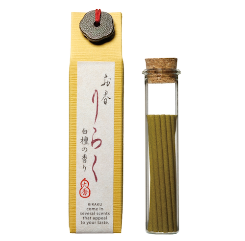 Nippon Kodo Riraku Incense - Sandalwood (15 sticks) image 1