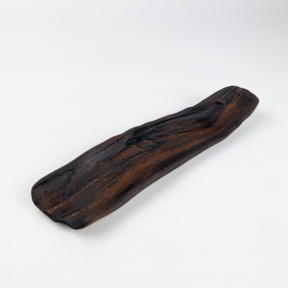 Long Plate Driftwood/Ryuboku (9.75"x2.5") by Bunga Yamamoto/ Hoju-gama image 0