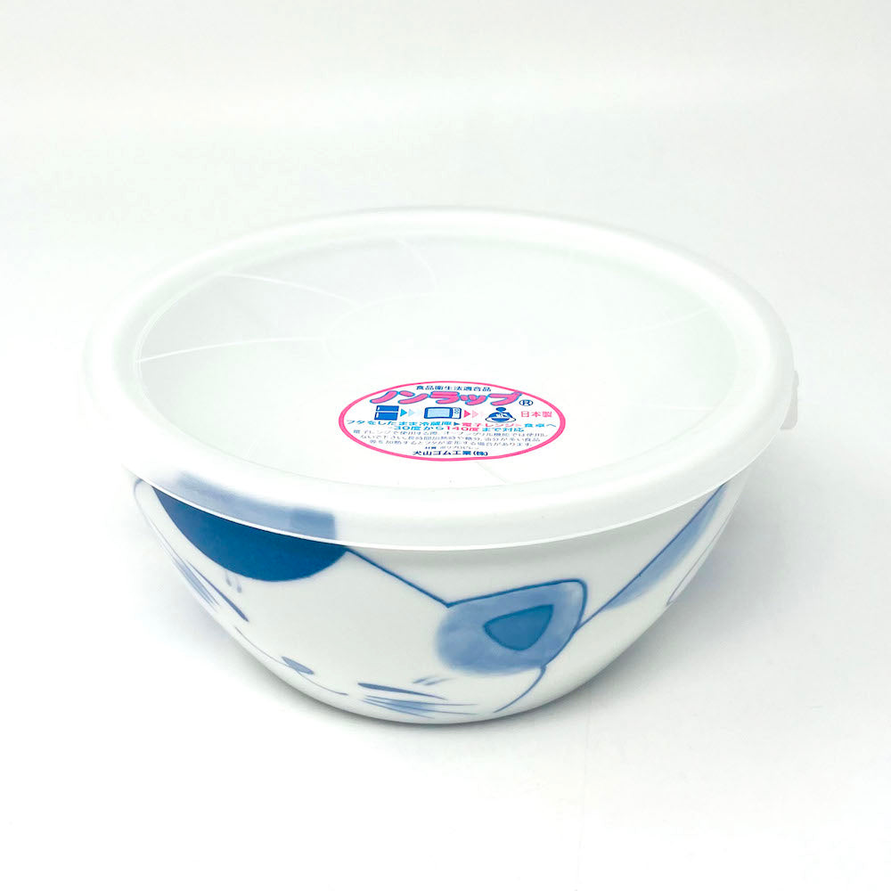 Mike/Calico TC  Bowl w/plastic lid  (5.25"D) image 0