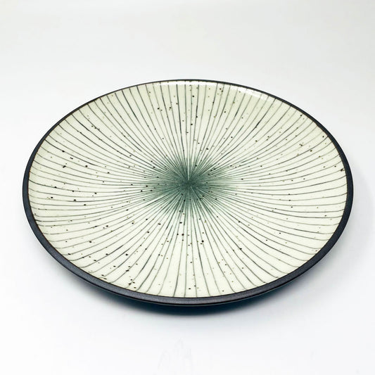 Cream Tokusa Dinner Plate (10"D) image 1
