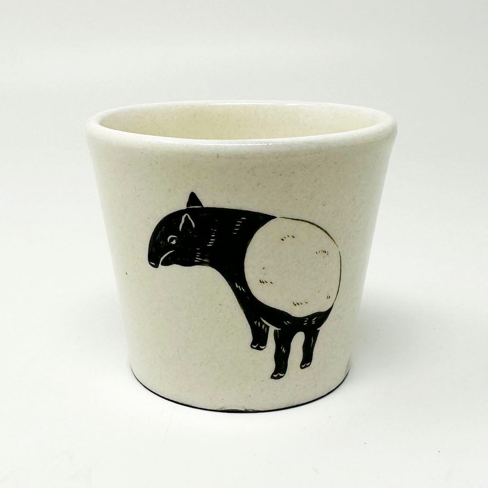 Cup Malayan Tapir (3.25"D x 2.75"H) by Takunobu Sawada image 9