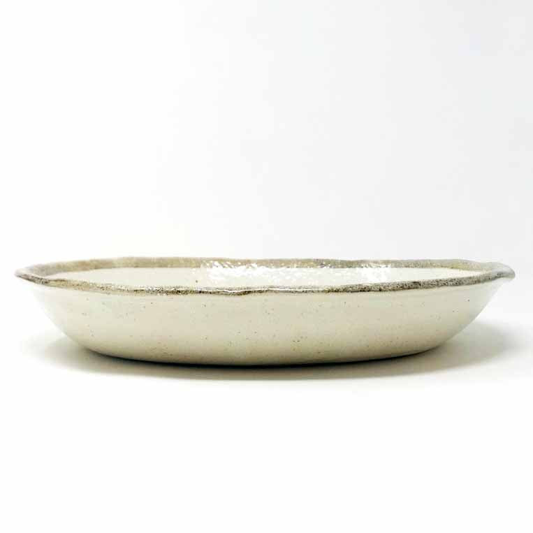 Oval Bowl Shiro Karatsu (11.25" x 9") image 1