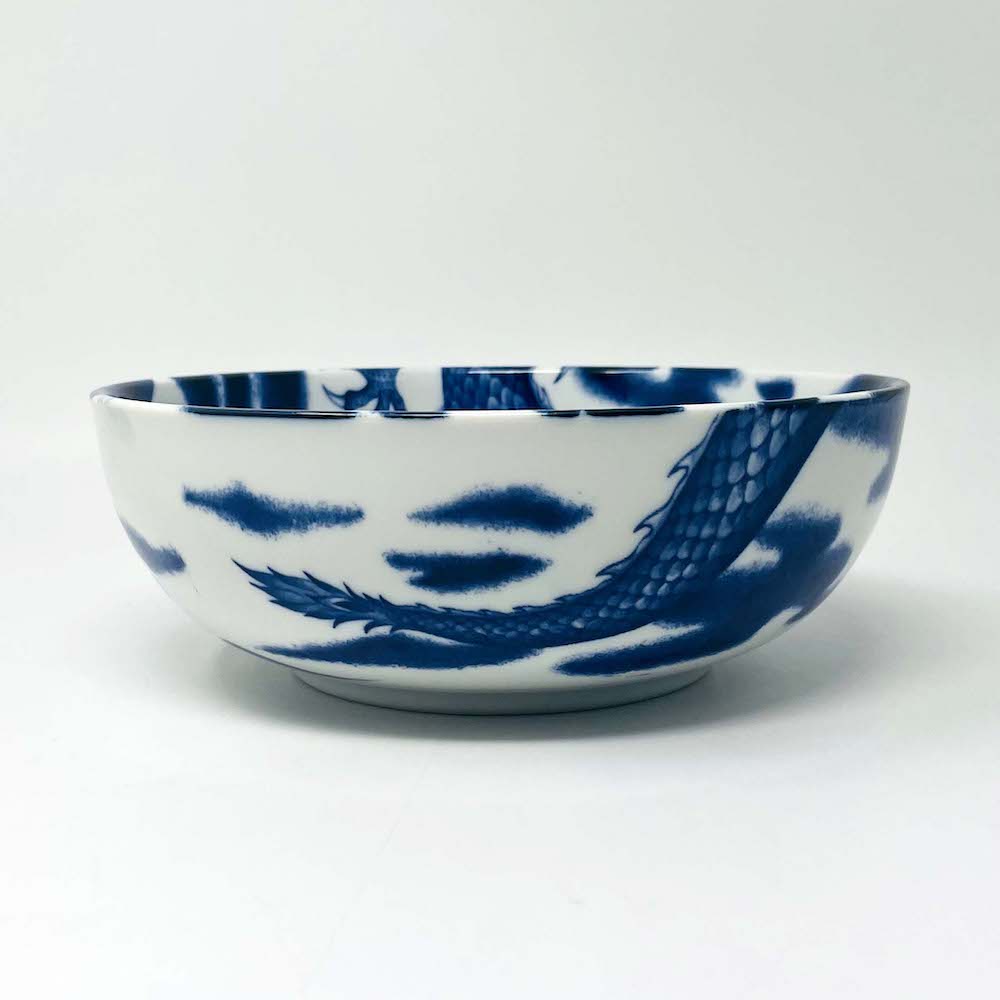 Shallow Bowl Blue Dragon (7.75"D) image 6
