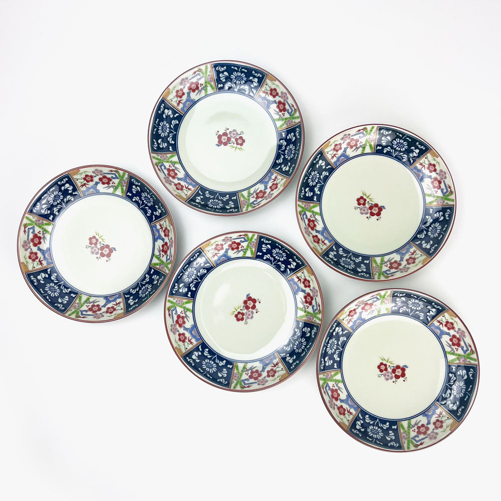 Arita Plum Blossom Dessert Plates Set of 5 image 7