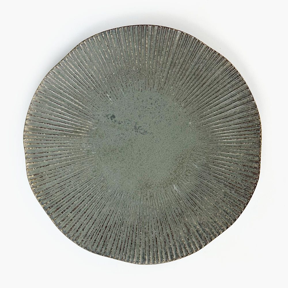 Plate Kobiki Grey Shinogi (9.25"D) image 0