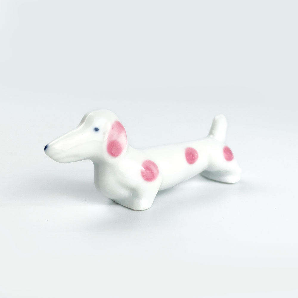 Chopstick Rest Dog Pink (3" x 0.75") image 1