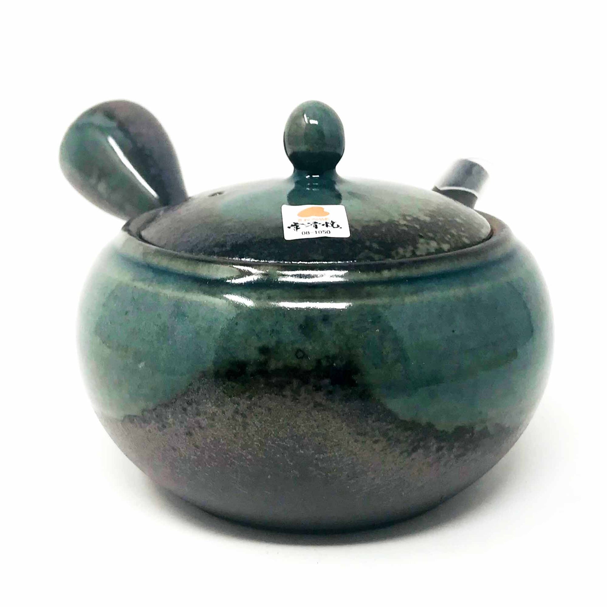 Tokoname Tea Pot 黒灰釉平丸 (380ml) image 0
