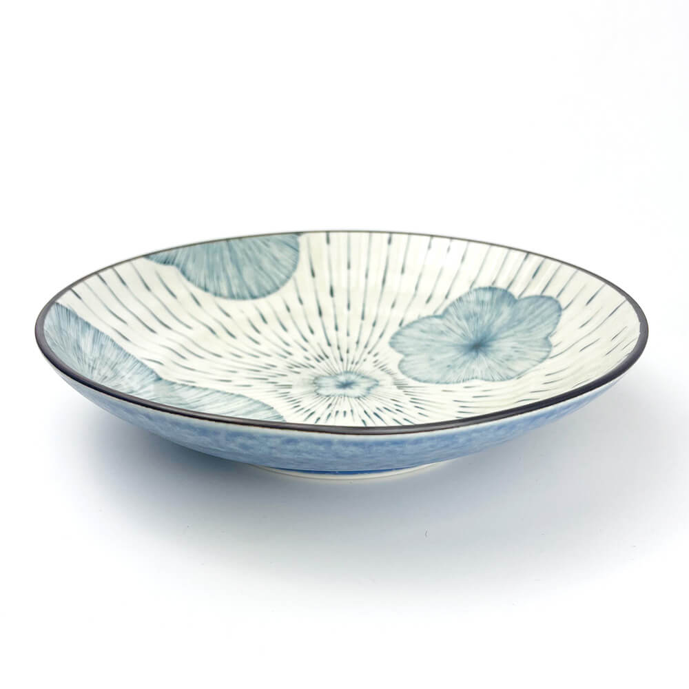Pasta Plate Blue Plum Blossom (9"D) image 1