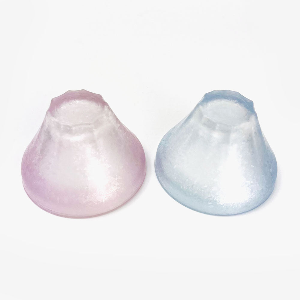 Pair Glass Sake Cup Fuji image 4