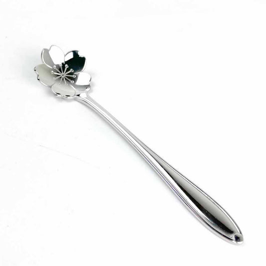 Stainless Spoon Sakura (5"L) image 0