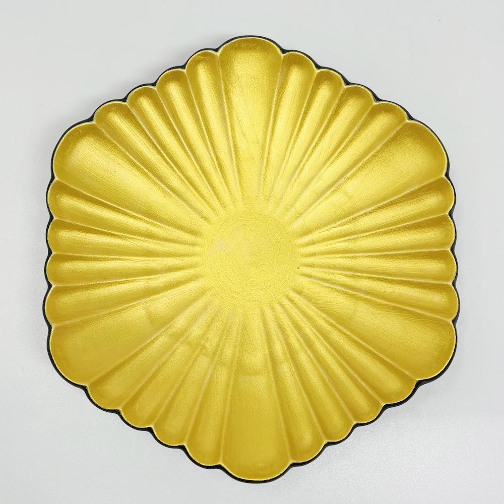 Plate Kokuyuki Kinsai Gold (7.5"D) image 1