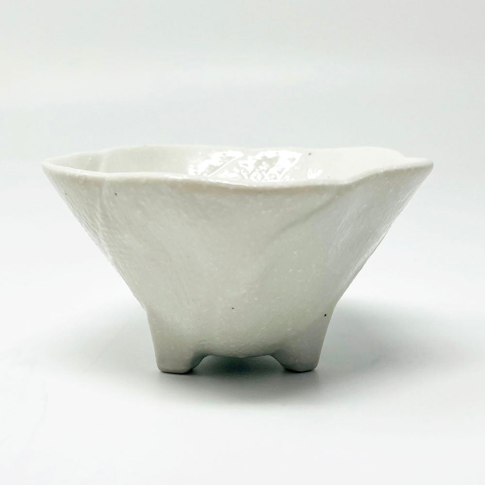 Footed Kobachi Flower Dish White (3.25"D) image 0