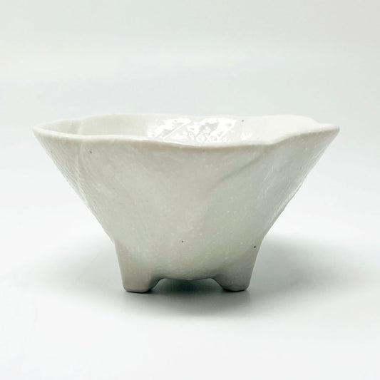 Footed Kobachi Flower Dish White (3.25"D) image 0