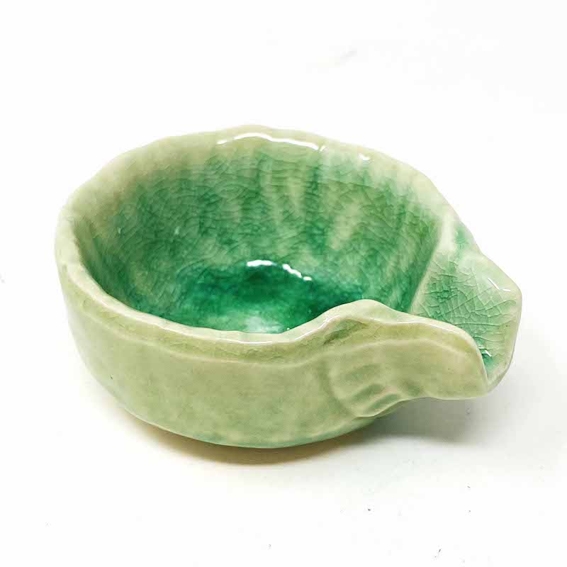 Small Katakuchi Dish Green (2.5"D x 1.25"H) image 0