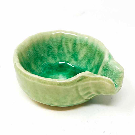 Small Katakuchi Dish Green (2.5"D x 1.25"H) image 0