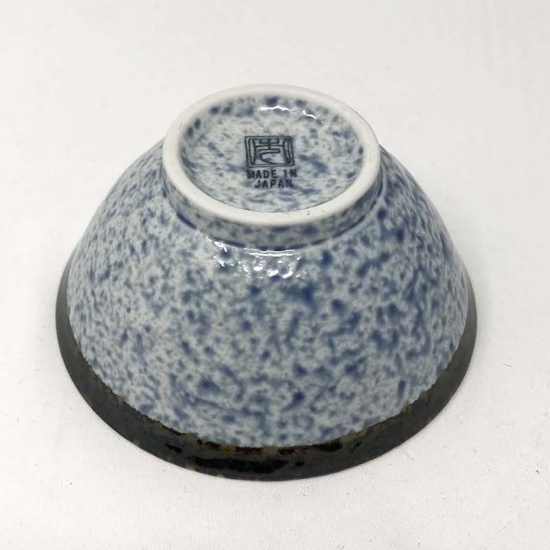 Navy Blue Seigaiha Rice Bowl (5"D) image 2
