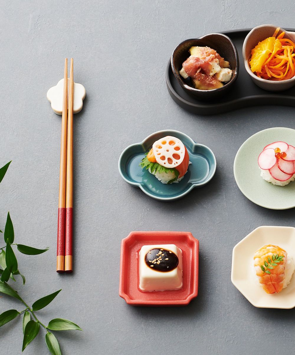 Chopsticks Obanzai Bamboo - Red (8.25"L) image 3