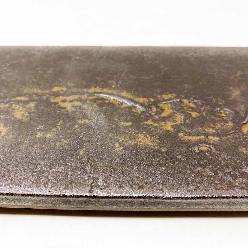 Footed Rec. Plate Dark Brown (10"x5") image 3