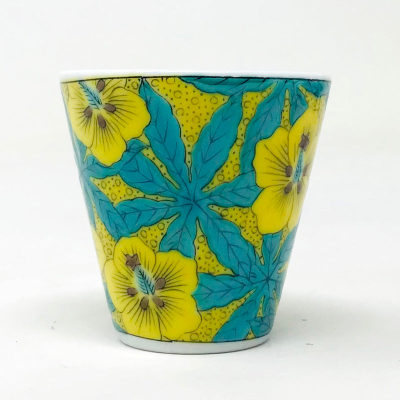 Kutani Sake Cup Flower 葵 (1.5 fl.oz) image 4