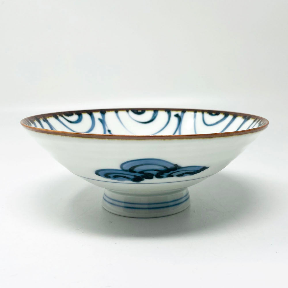 Arita Shallow Bowl Persian Blue (6"D) image 1